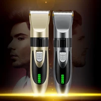 electric hair clipper wireless hair cutting kit beard trimmer led display replacement blade trimmer clipper for men dropshipping