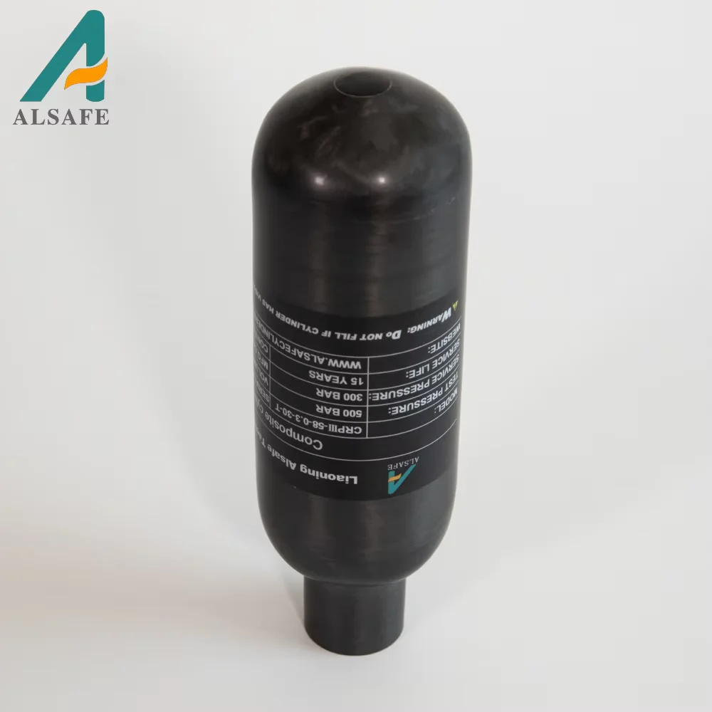 Фото Alsafe 4500Psi 300Bar 30Mpa 0,3L 300cc Цилиндр из углеродного волокна Бак высокого давления HPA Цилиндр Дайвинг Подводное плавание M18 * 1,5 №3