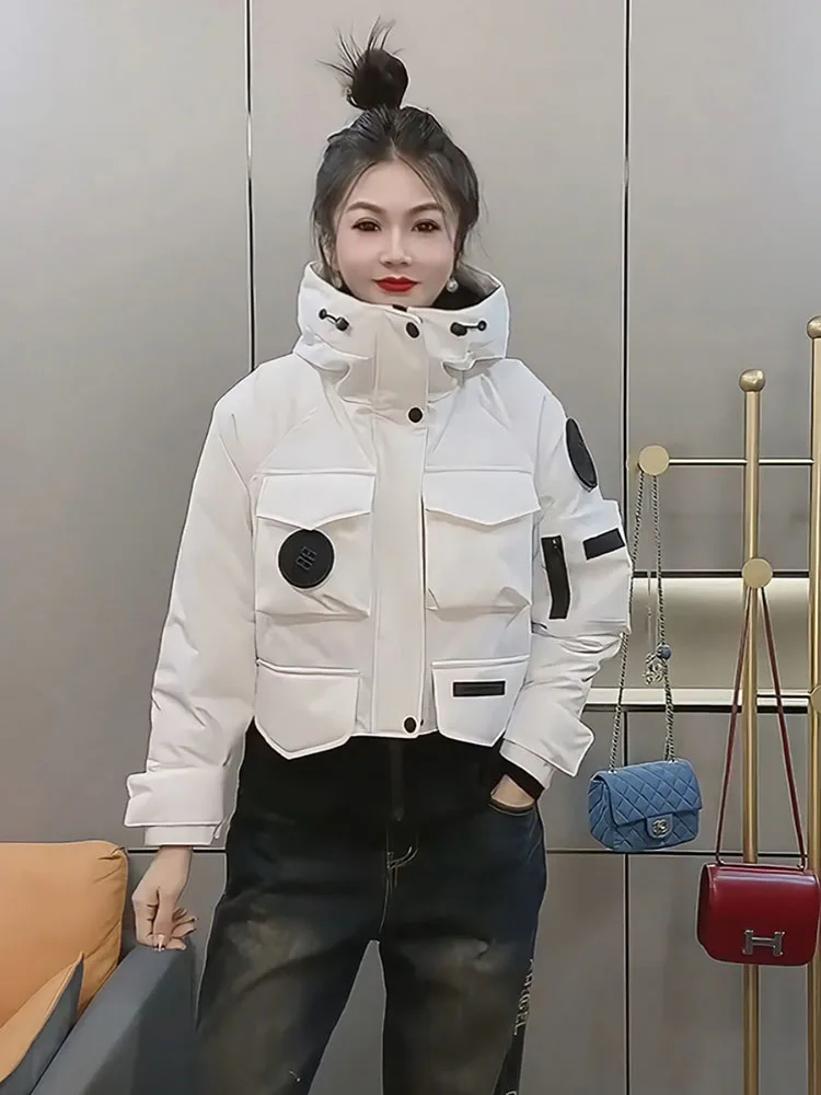 Европейская зимняя спецодежда ветрозащитная короткая стильная хлопковая куртка