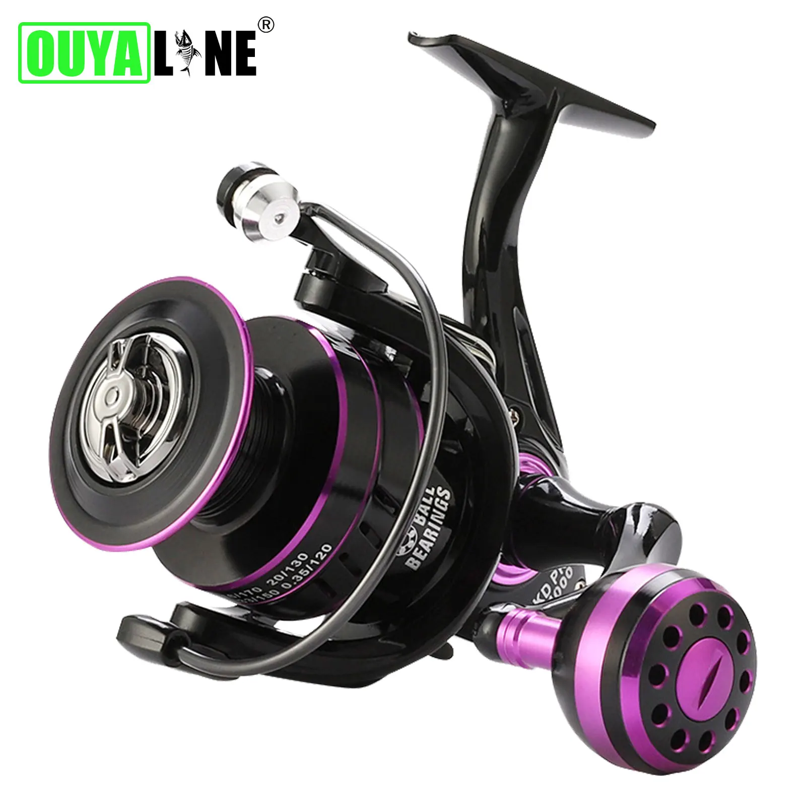 

2023 All Metal Fishing Reel Spinning KD1000-6000 Series 5.0:1/4.7:1 13BB Drag 5-10kg Trolling Distant Wheel Carretilha De Pesca