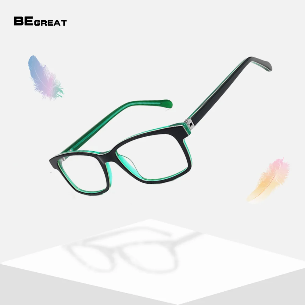 

BEGREAT Fashion Classic Optical Frame Acetate Square Eye Glasses for Women Men Glasses Red Eyeglasses Frames очки для компьютера
