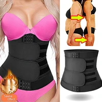 womens waist trainer body shaper three breasted waist girdle belt neoprene body shaper belt reinforcement sports belt shapewear
