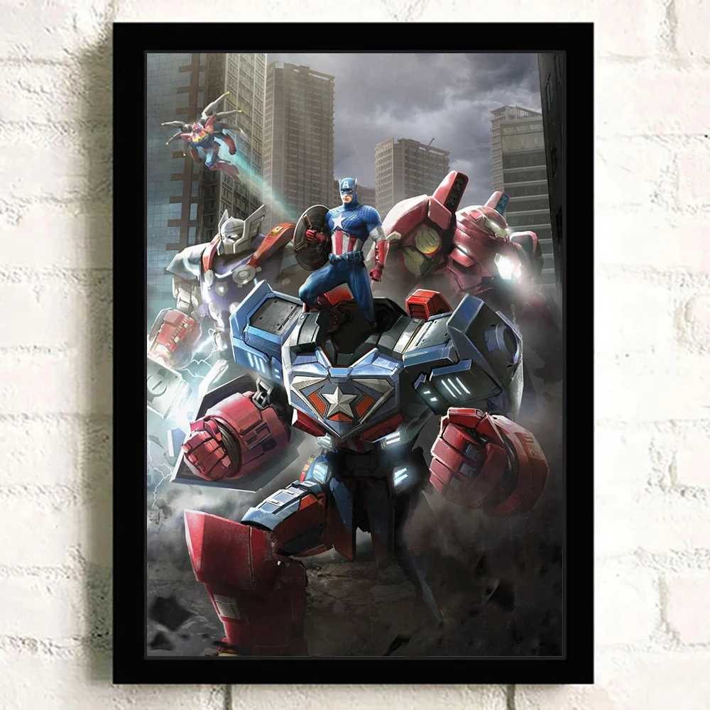 Суперручная картина из искусственной кожи Marvel рисунок Железного человека Бэтмен