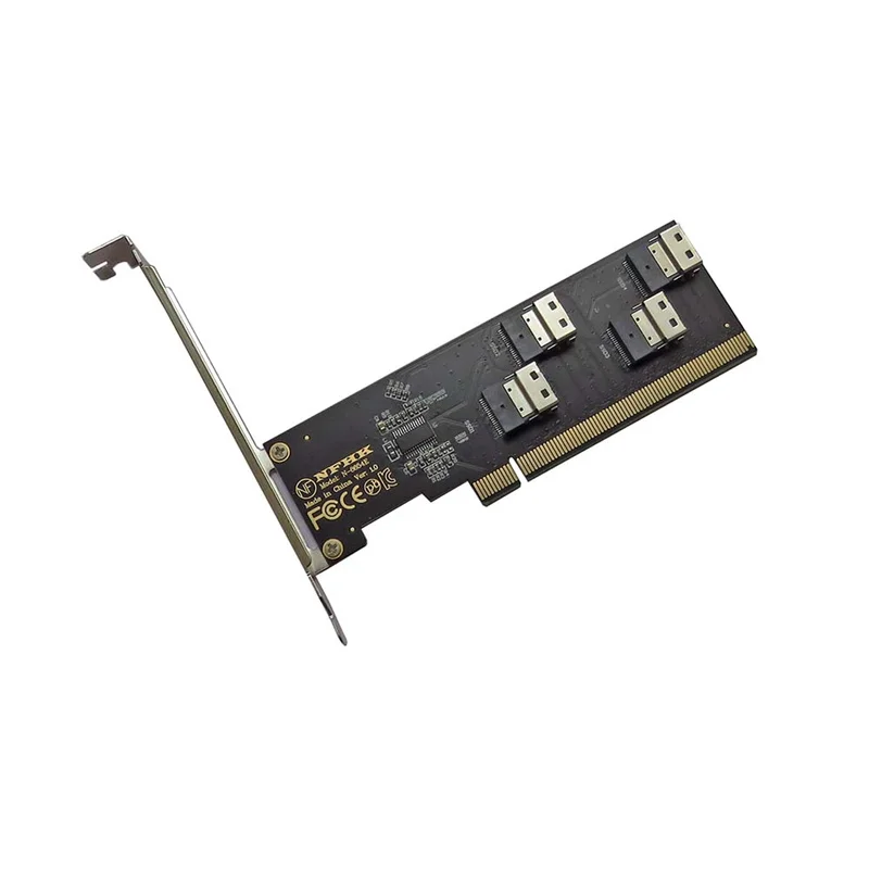 

PCIe 3.0 4.0 x16 to 4-port SFF-8654 4i Adapter Card