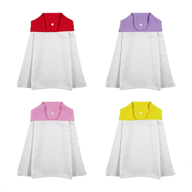 Soft Touch Dress Shape Waffle Weave Tea For Custom Logo Prin