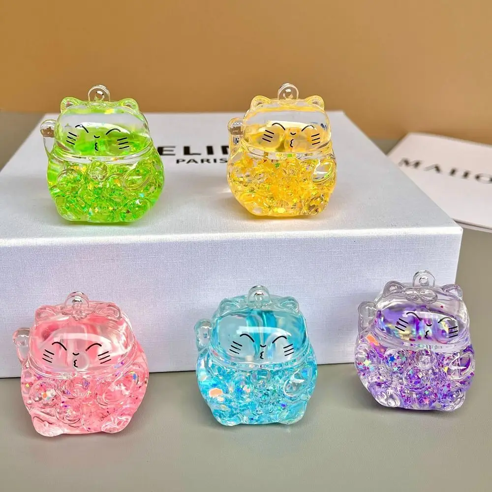 Креативные мини-украшения Maneki Neko зыбучие пески Lucky Cat автомобильное украшение