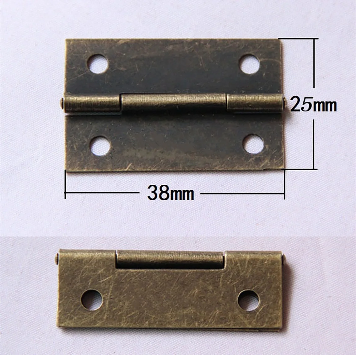 

4Pcs Iron Folding Hinge 38*25mm DIY Gift Box Jewelry Box Wooden Box Connector Furniture Hardware Decorative Fittings