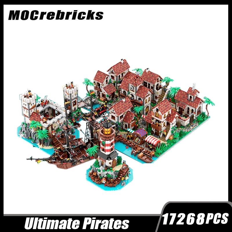 Фотография конечный коллекционер НОВЫЙ Средневековый пиратский город здание