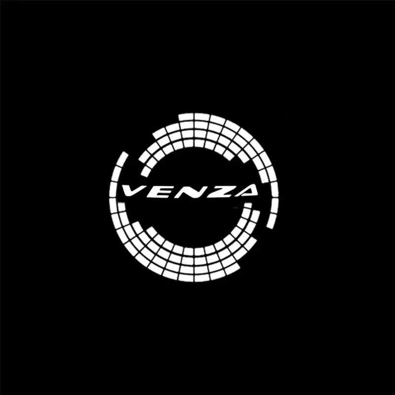 

2 шт. светодиодный проектор приветствия двери автомобиля, призрачные теневые огни для Toyota VENZA Logo 2009-2013, лампа приветствия, декор, аксессуары