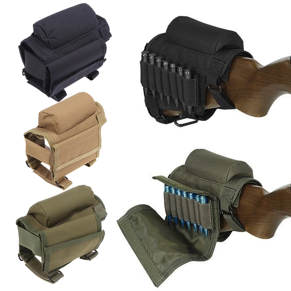 

Rifle Shell Cases Cheek Rest Ammo Cartridges Hunting Carrier Nylon Pouch