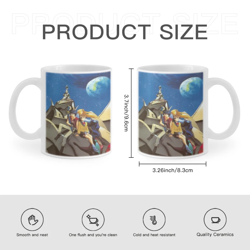 E-Escaflowne мультяшная молочная чашка для мокко кофе и чая милый десерт завтрака с