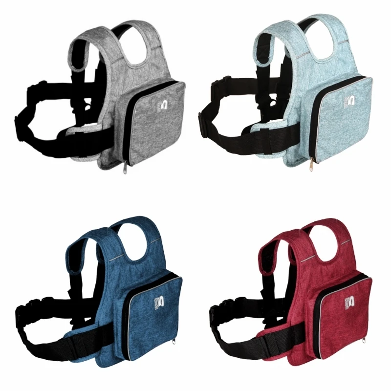 Universal Adjustable Motorcycle Safety Belt with Storage Bag Reflective Strip Moto Accessories for Kids