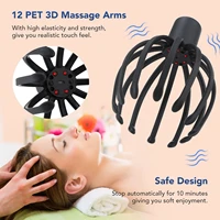 new electric octopus claw scalp massager hands free therapeutic head scratcher relief hair stimulation rechargable stress relief