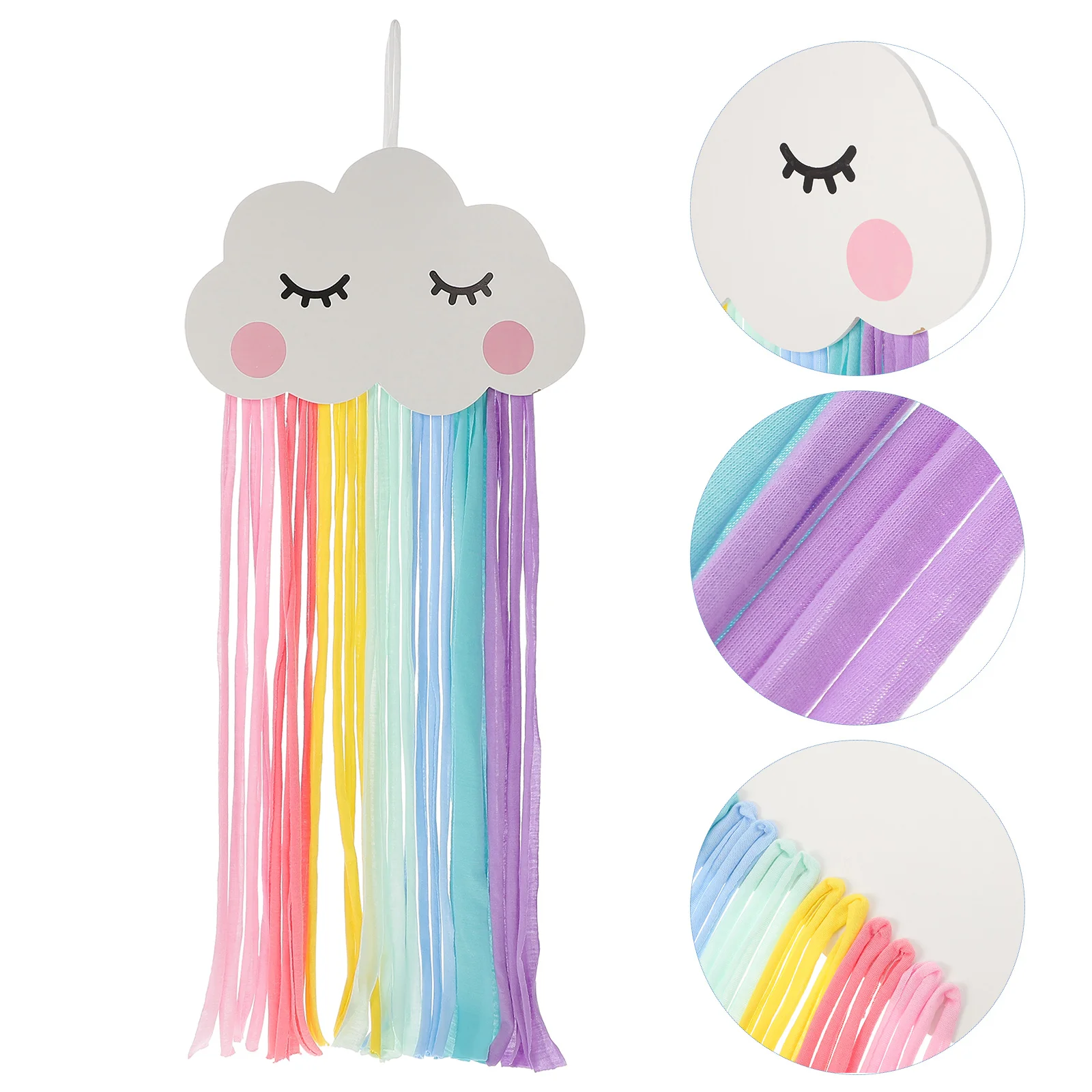 

Girl Headband Hair Holder Wall Hanging Decor Norse Bow Organizer Hairpins Rainbow Hanger Accessories Storage Tie