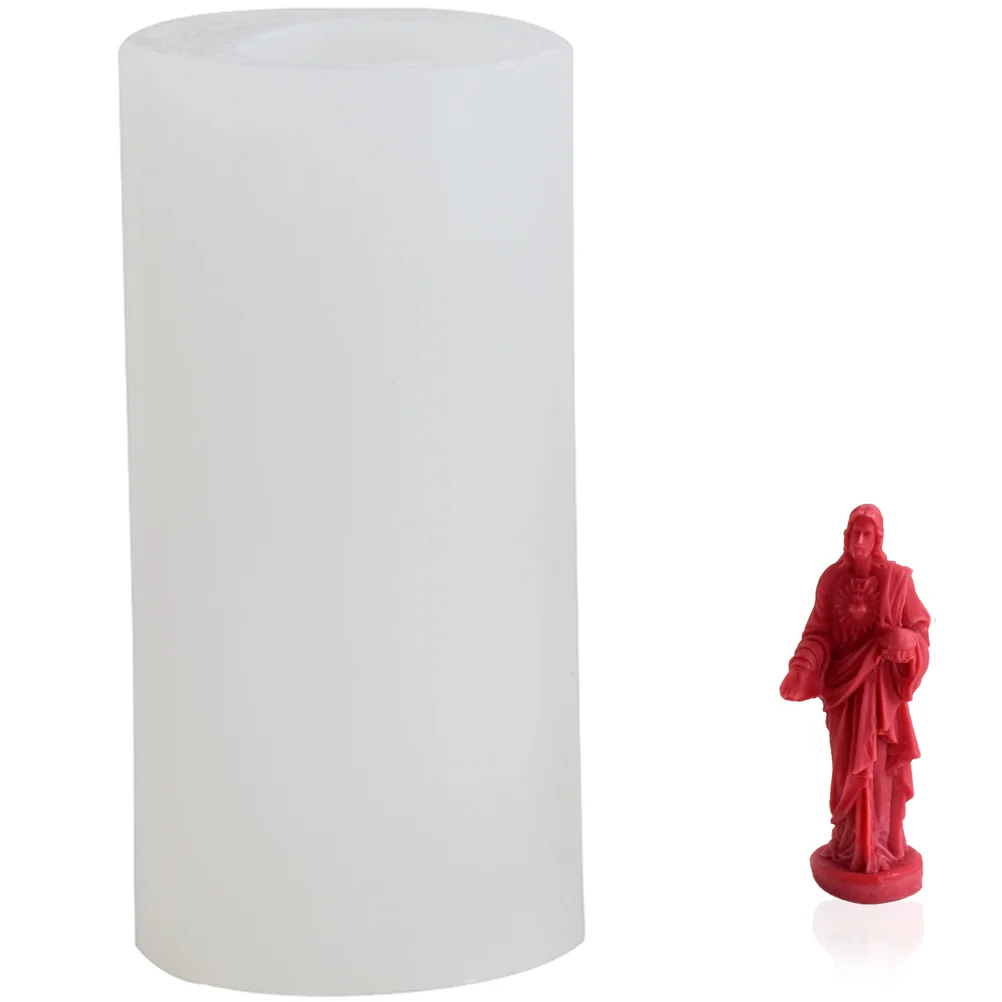 

Silicone Mold Diy Use Jesus Shape Mold Heat-resistant Jesus Statue Mold