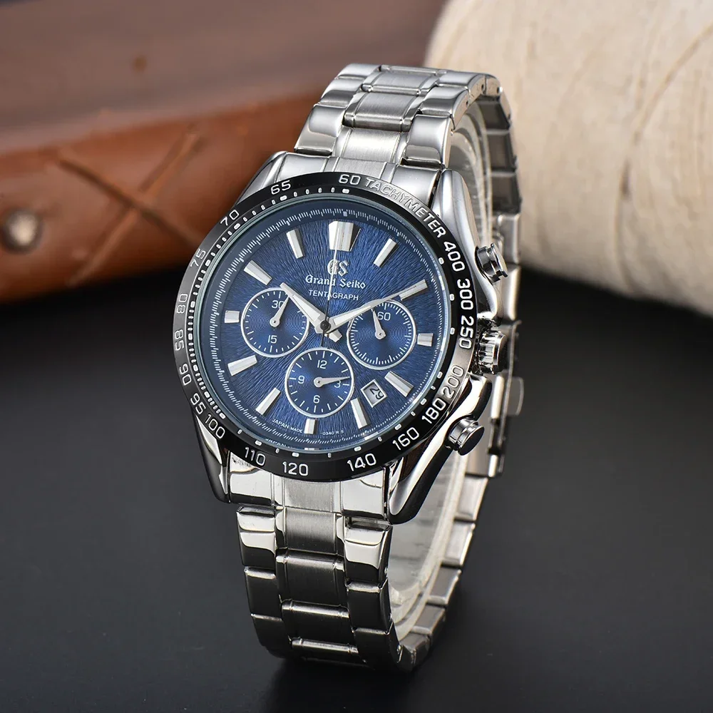 

Часы наручные Grand Seiko мужские автоматические, брендовые многофункциональные стальные деловые, с датой ААА
