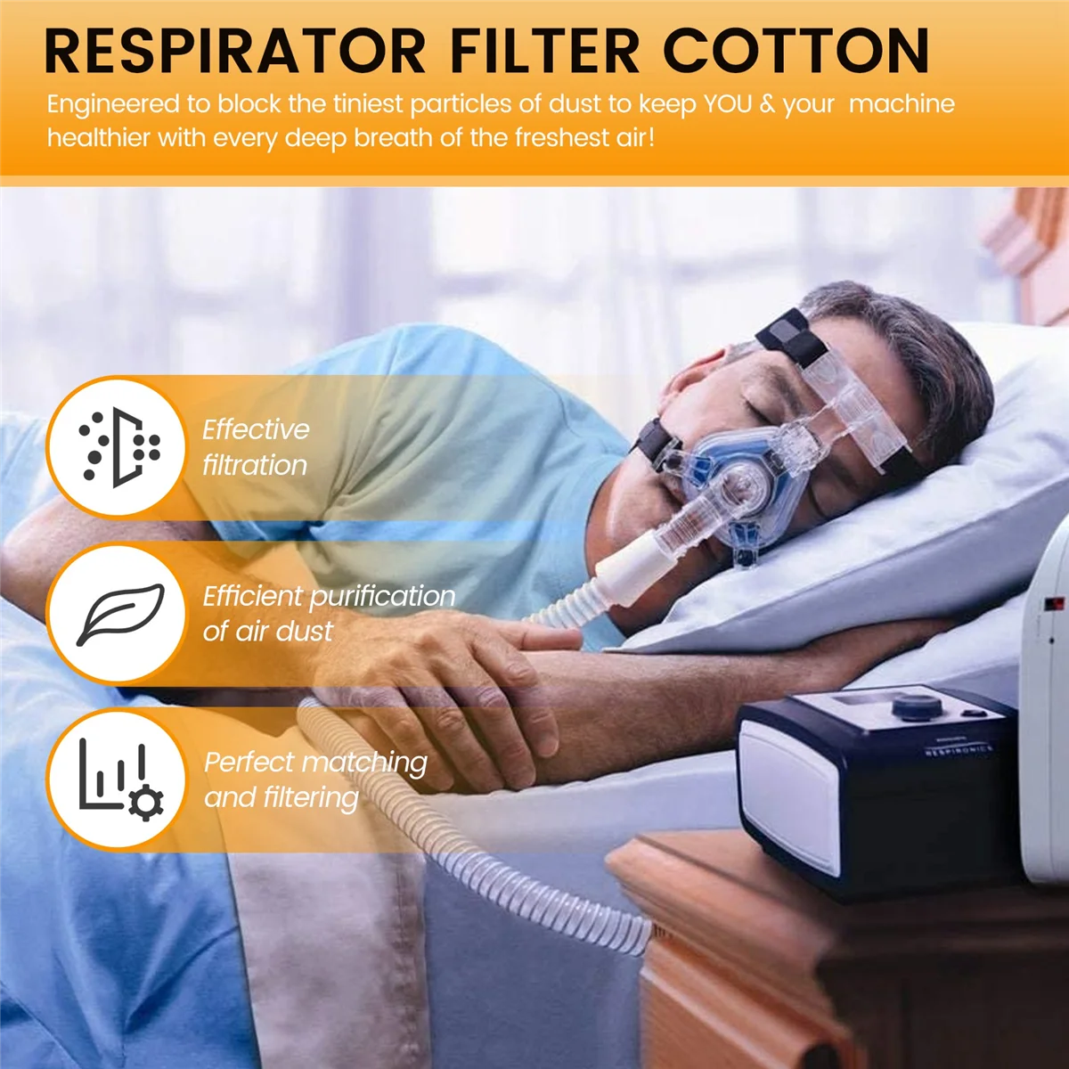 30 шт. CPAP HEPA воздушный фильтр одноразовые сменные фильтры для вентиляторов