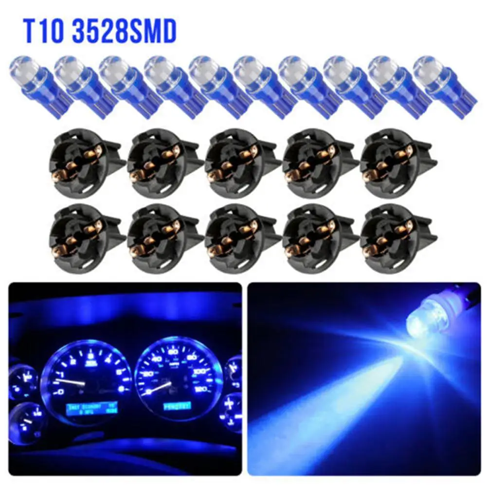 

10pcs 12v Led Bulb T10 1smd Car Reading Light Car Dome Overhead Lamp Interior Lights Sidelight Parking Light Replacement Bulb