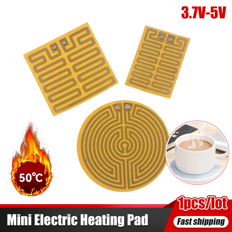 1PC 3.7V-5V Mini USB Insulation Coaster Heater Metal Heat Electric Coffee Cup Mug Mat Pad For Office Use Accessories