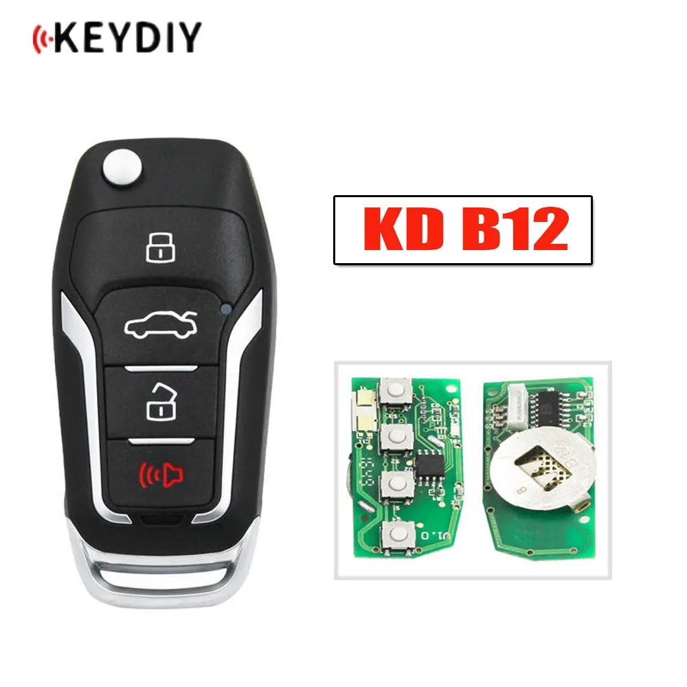 

1pcs Keydiy B12 Multifunction Universal Remote Key KD 4 Buttons Car Remote Key for KD-x2 KD900 KD Mini for Ford Style Car Key