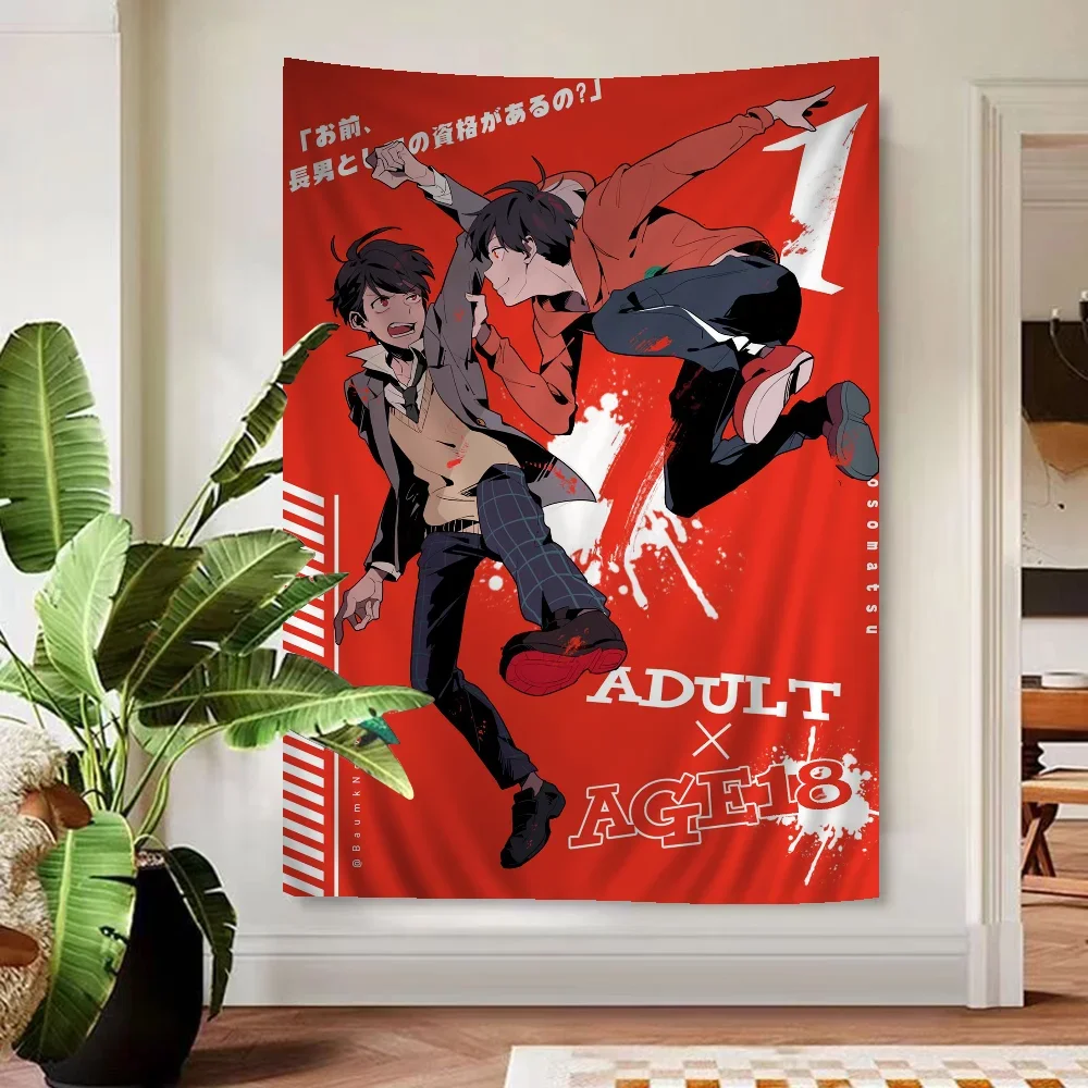 Osomatsu-kun DIY настенный гобелен для гостиной дома и общежития Декор Настенный декор