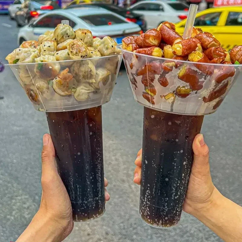 Одноразовая чашка для курения чашки чая с молоком прогулочная горячего горшка