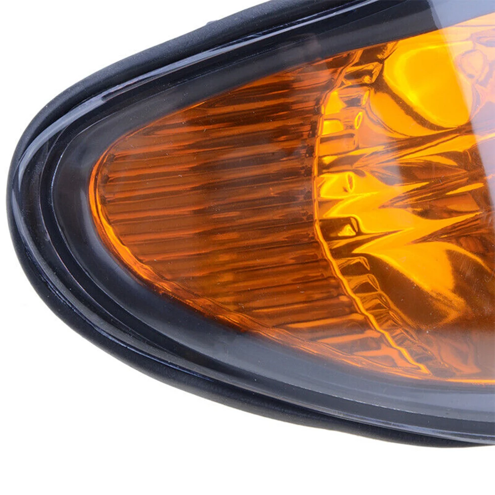 

Yellow ABS Plastic 1pc 63137165860 Corner Light Cover Durable High Quality Hote Sale Corner Lights For BMW E46