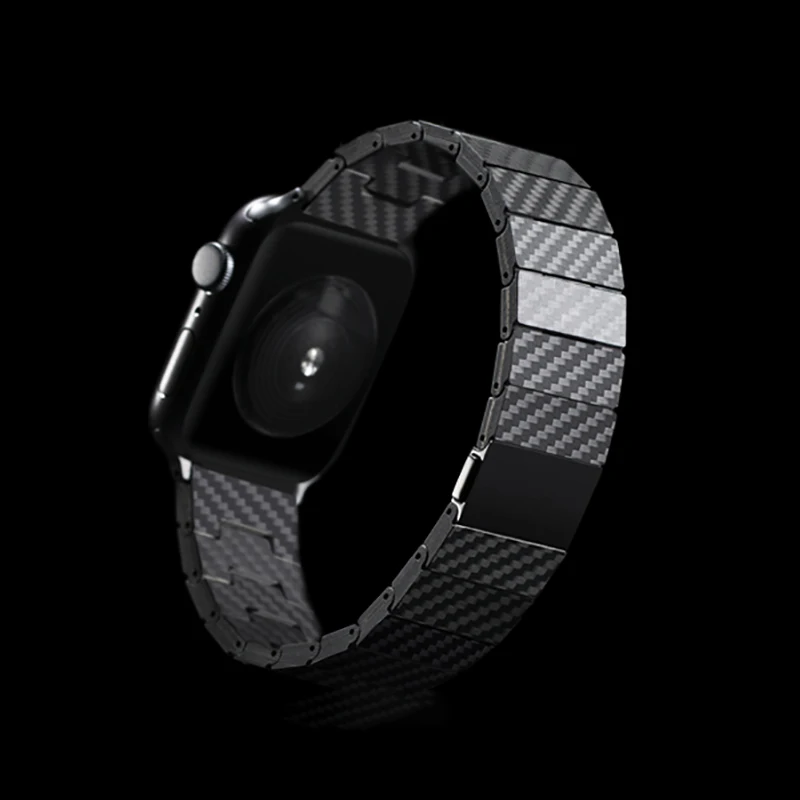 

Ремешок из углеродного волокна для Apple Watch Band 40 мм 45 мм 44 мм 42 мм 41 мм 38 мм, браслет correa для iWatch series 7 6 5 4 3 SE