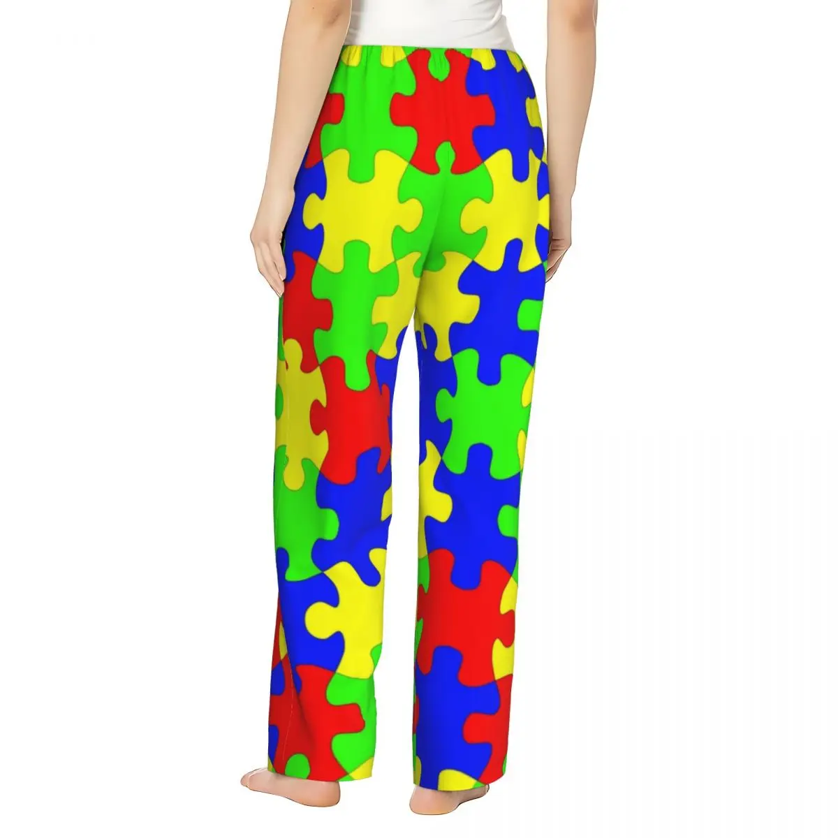 Пижамные штаны для осмотра аутизма одежда сна с эластичным поясом и карманами