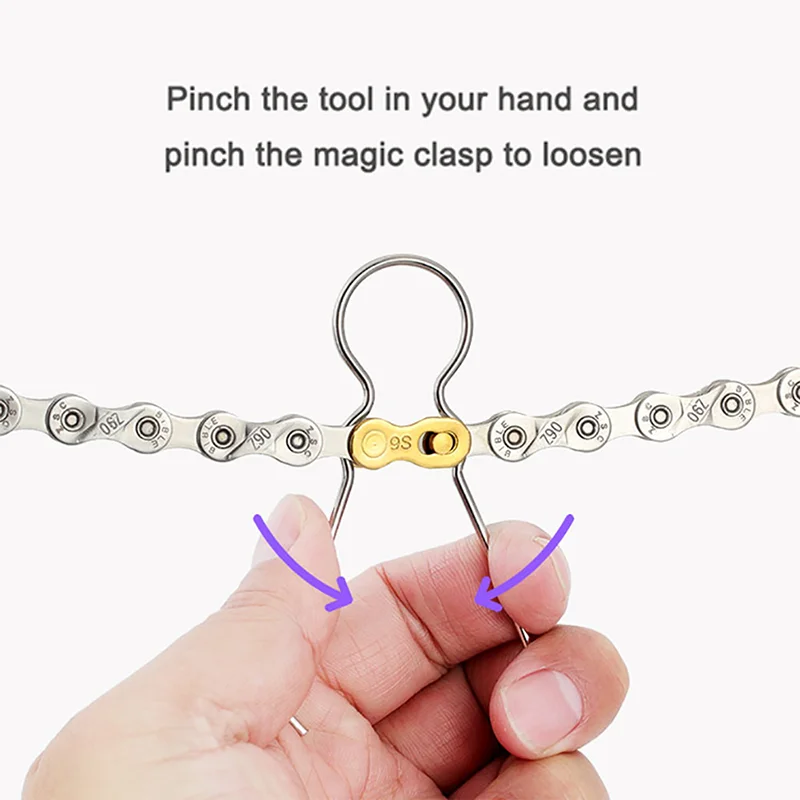 Комплект замков для велосипедной цепи комплект из 5 звеньев быстрого крепления