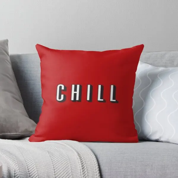 

Chill Printing Throw Pillow Cover Waist Hotel Cushion Car Sofa Office Decor Anime Decorative Square Bed Pillows not include