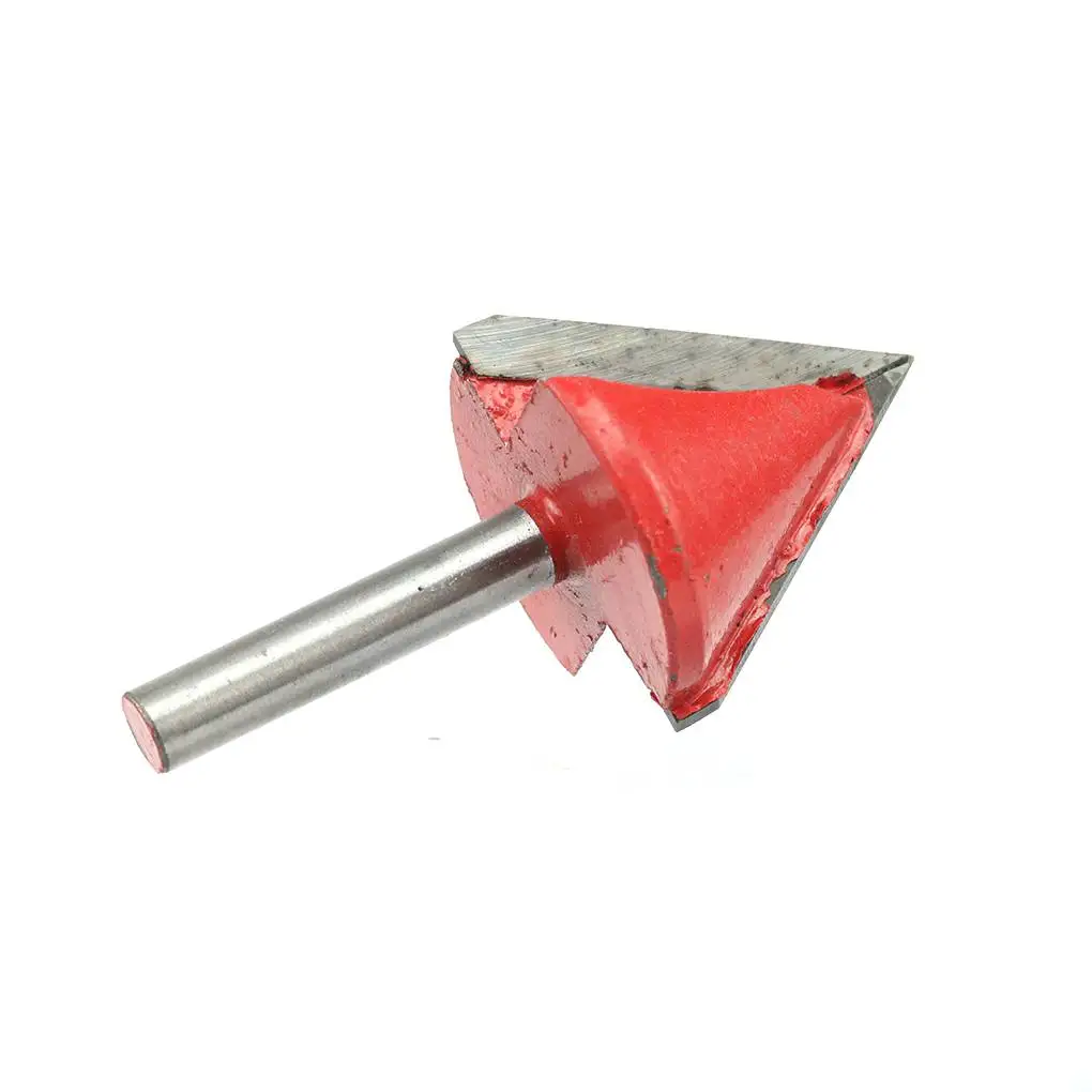 

6mm V Bit Solid Tungsten Steel Mill Woodworking Milling Cutter 3D Wood Router Bit 90 120 150 Degrees