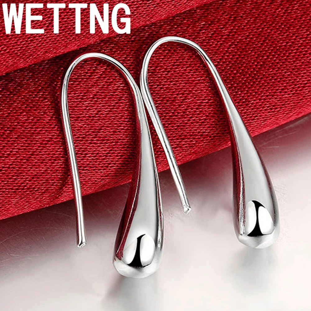 

Hot Sale 925 Silver Earring Fashion Jewelry Teardrop/Water drop/Raindrop Dangle Earrings For Women Valentine Gifts