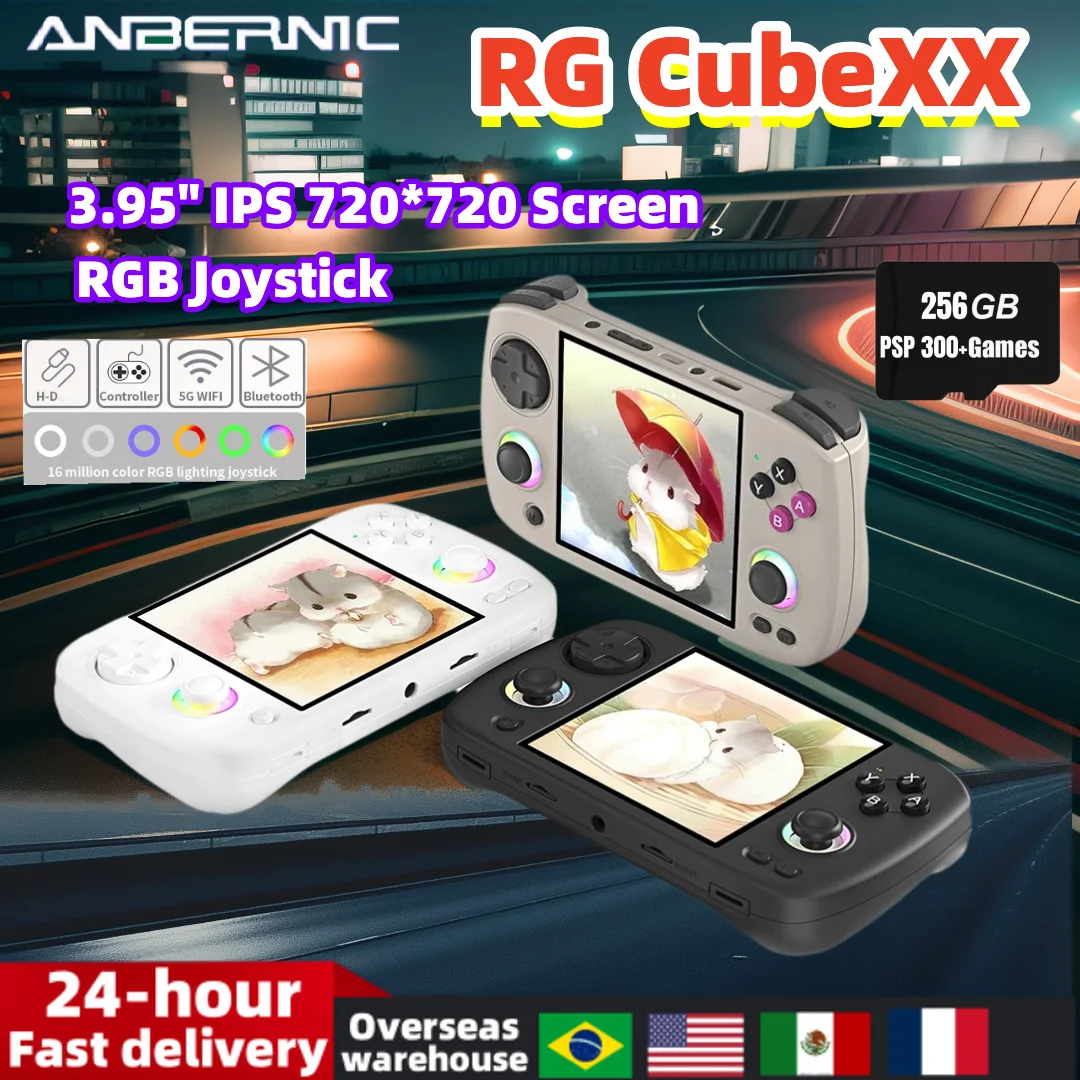 ANBERNIC RG CubeXX Ретро портативная игровая консоль 3 95-дюймовый IPS-экран Linux 64-битный