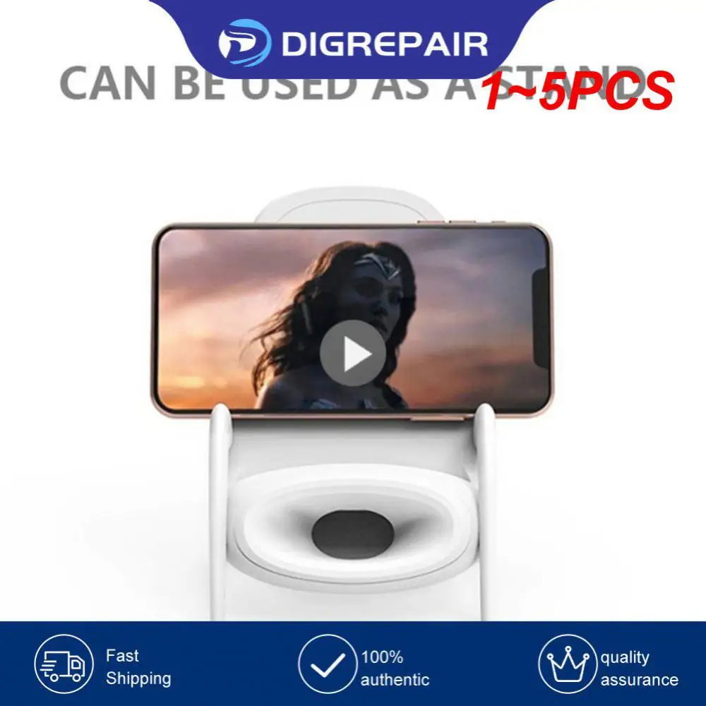 

Держатель для телефона в форме стула, быстрая Беспроводная зарядка, высокоскоростная подставка для телефона, функция динамика, 1 ~ 5 шт.