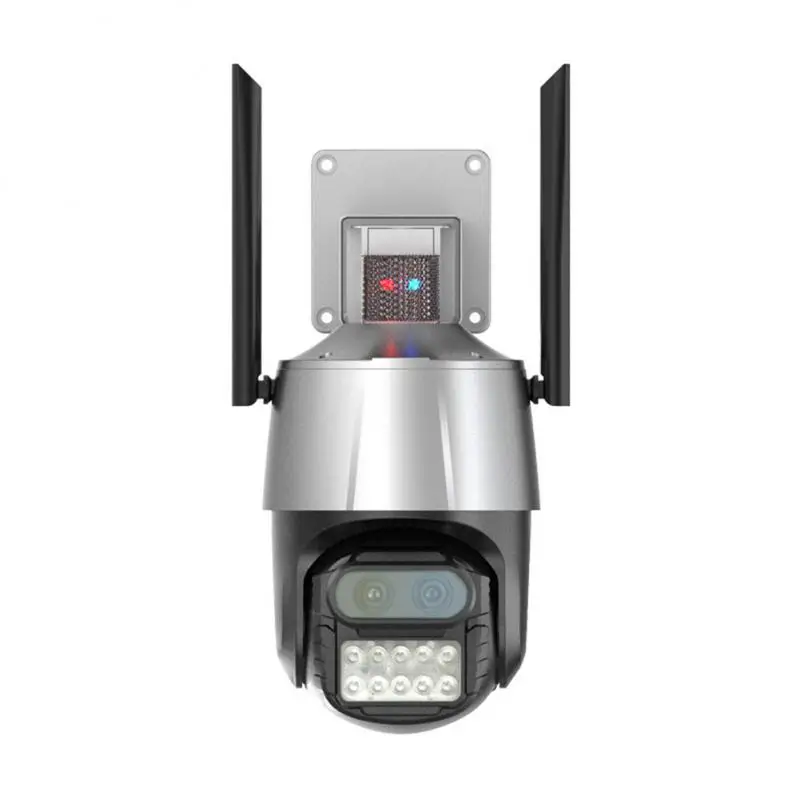 

8MP PTZ IP Camera 4K Dual Lens 8X Zoom Audio Outdoor WiFi Camera Motion Detection Police Light Alarm Video Surveillance Cam