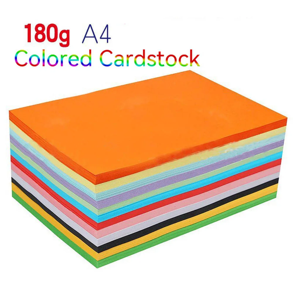 

180gms 6 Pieces A4 Color Card Paper Printing Color Paper Cutting Die Drawing Hand Painted Card Handmade Paper Cut