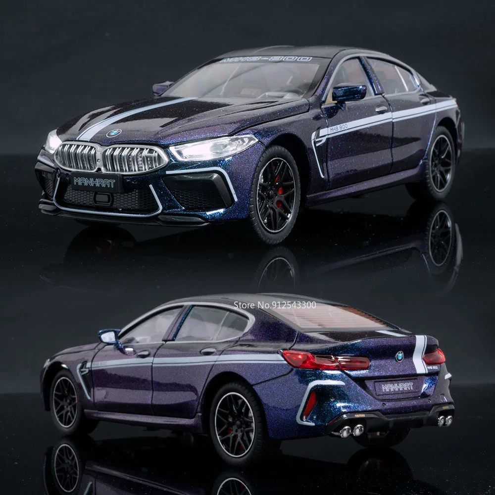 1:24 BMW M8 Миниатюрная модель спортивного автомобиля Игрушки из сплава литой под