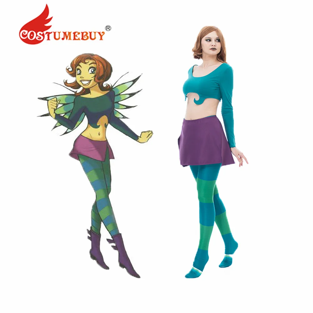 

Костюм для косплея Женский, короткий топ и облегающая мини-юбка, колготки, комплект одежды