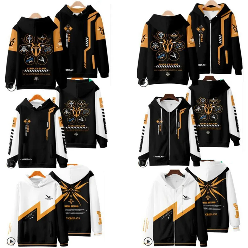 

Honkai Impact 3 Men Women 3D Hoodie Sweatshirt Unisex Streetwear Hip Hop Harajuku Kiana Kaslana Printing Cosplay Hoody Jacket