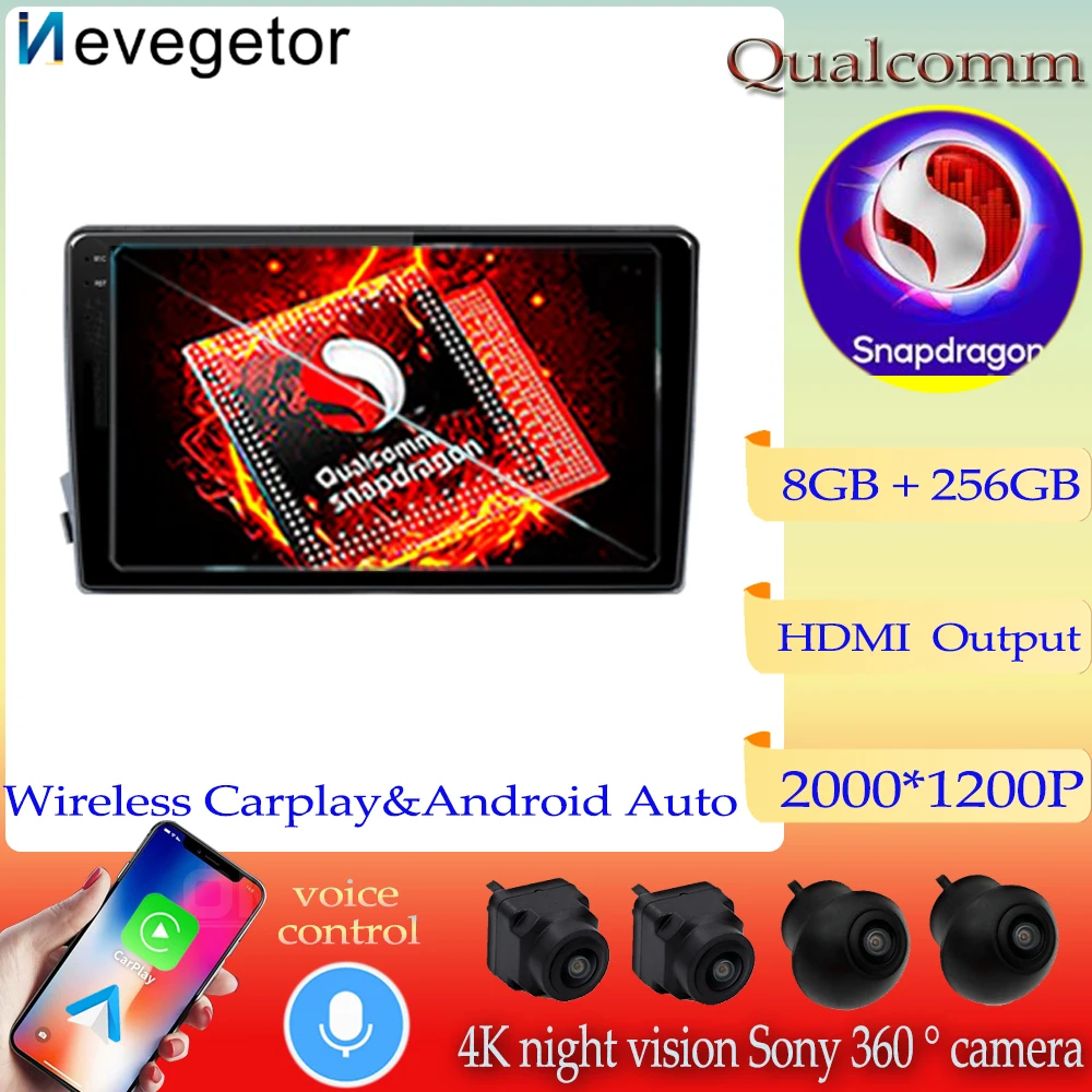 

Qualcomm For Ssang yong Ssangyong Actyon Kyron Android 13 Car Radio Multimedia Video Player GPS Navigation NO DVD 2 Din DSP 5G