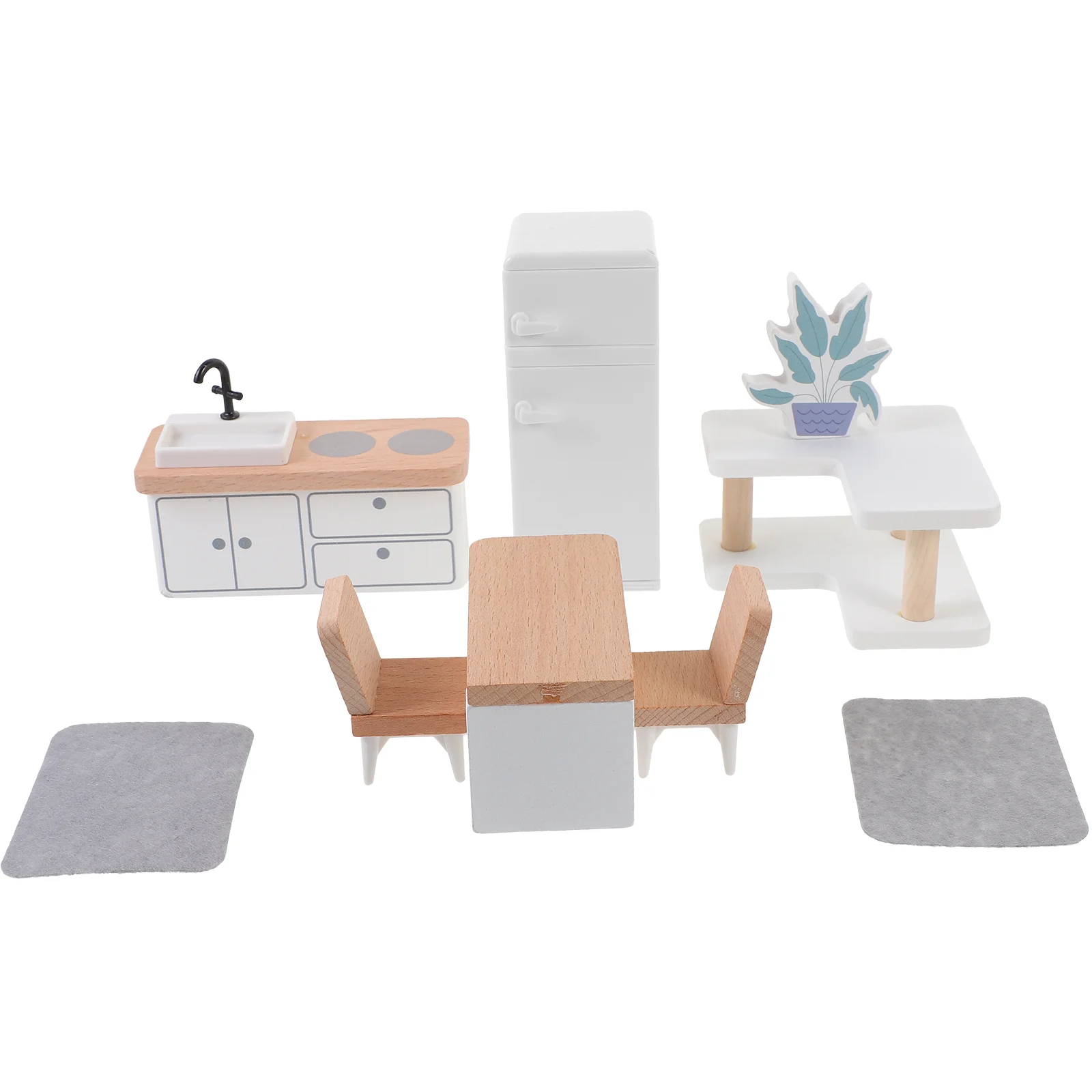

1 Set of Adorable Miniature Toy Wear-resistant Mini House Decor Mini House Miniature Furniture