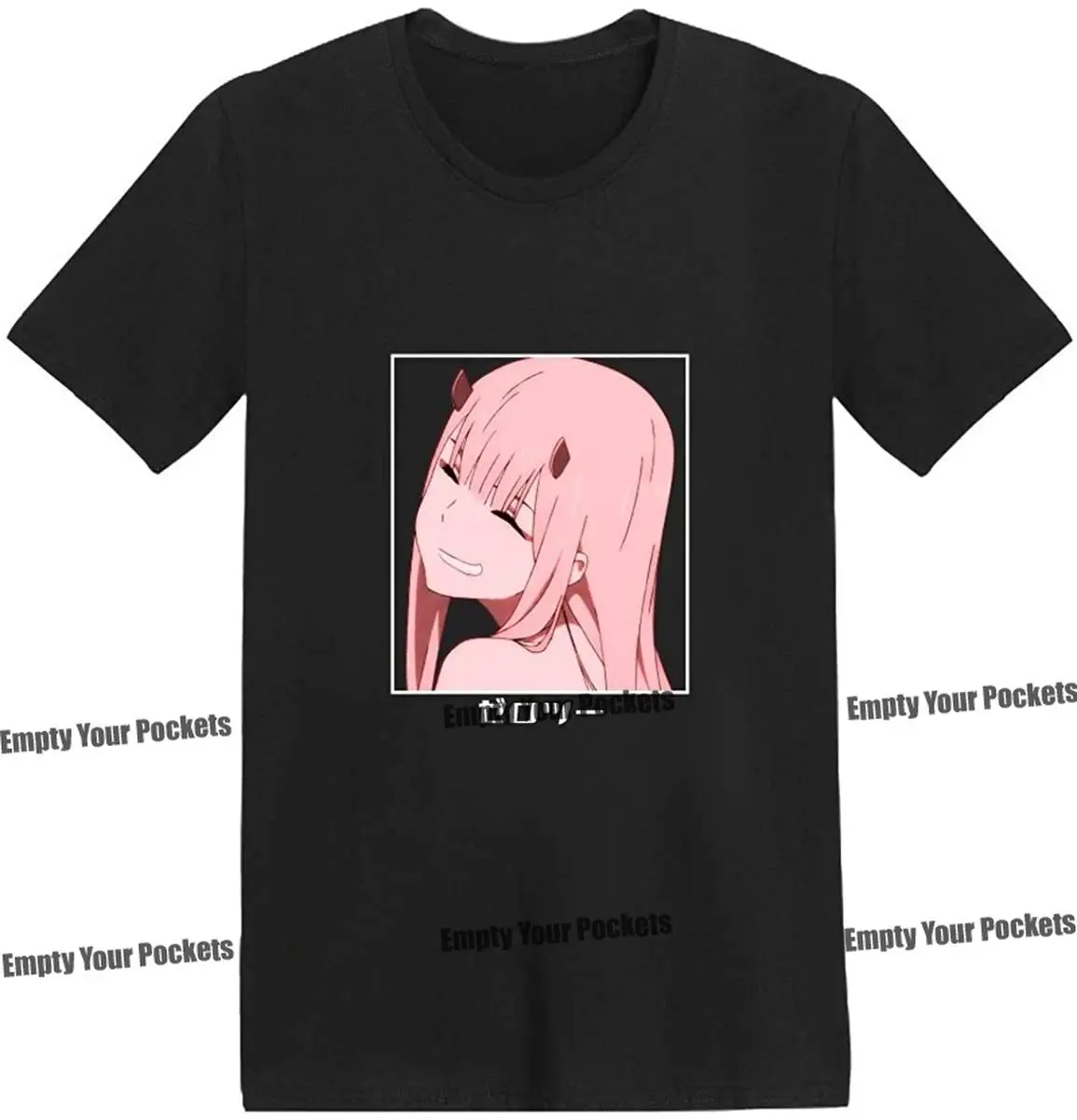 

Anime T-Shirts Zero Two Darling in The Franxx Unisex Adult Casual Round Neck Short Sleeve Tee