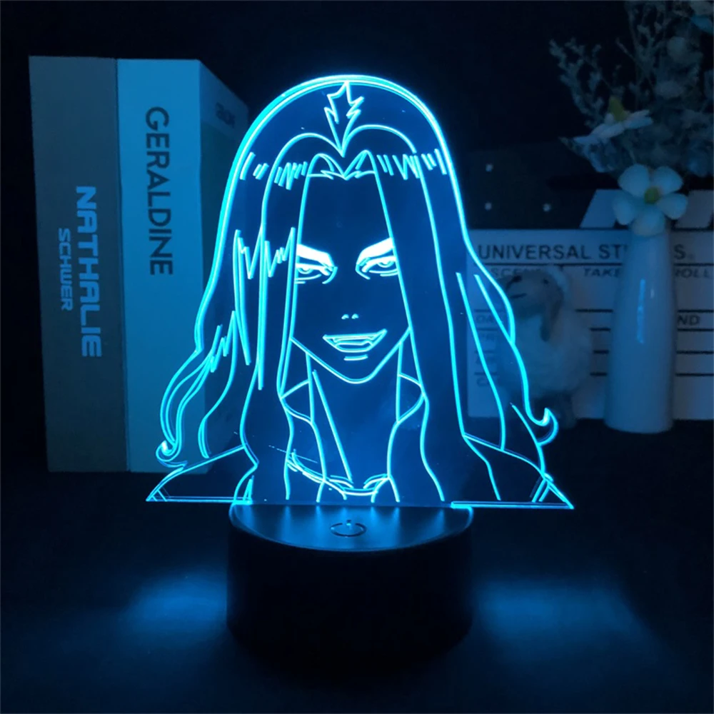

Acrylic 3d anime lamp anime nightlights lamp figurine lighting for bedroom cartoon comics light home decor lamp Christmas gift