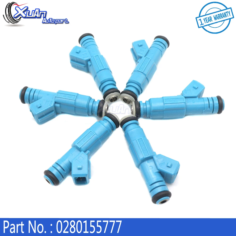 XUAN Автомобильные 6 шт. топливные форсунки 0280155777 852-12225 Для Holden WH WK VT Statesman Commodore VQ VR VN