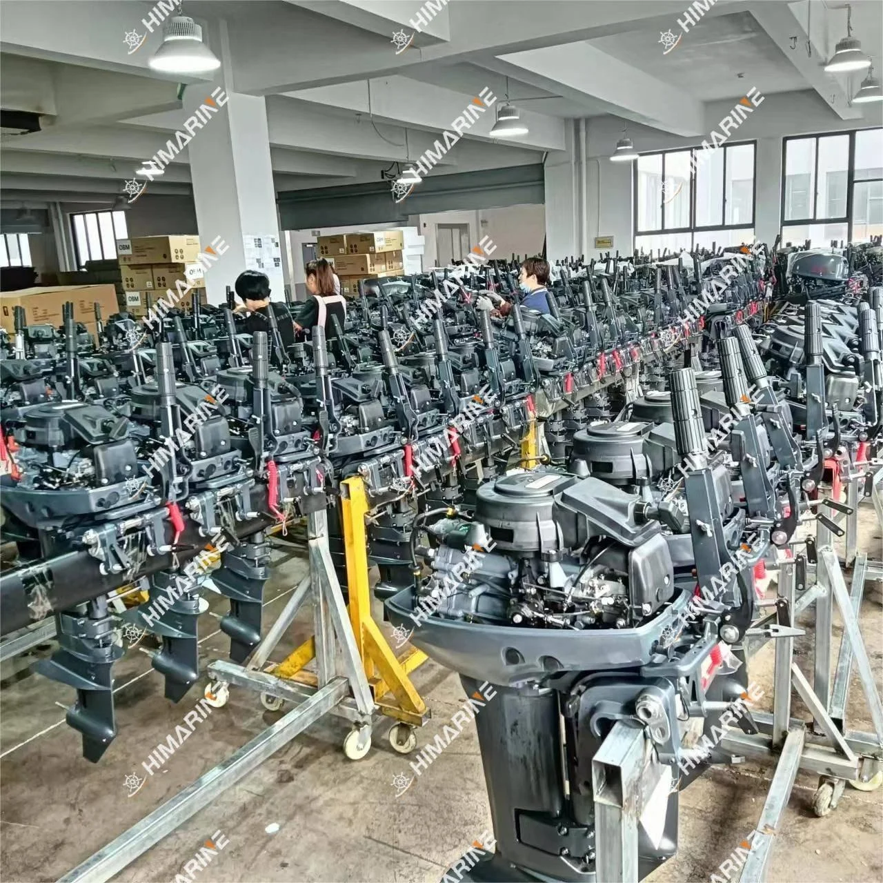 Подвесной 2-х тактный двигатель Himarine лодочный мотор для судов 3 5 л.с. 6 9 15 25 30 40 60