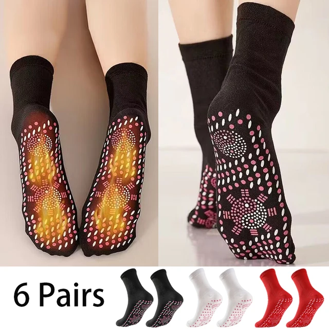 6 pairs winter self-heating health care men socks sports socks ski self heated massage man short women sock magnetic warm sox