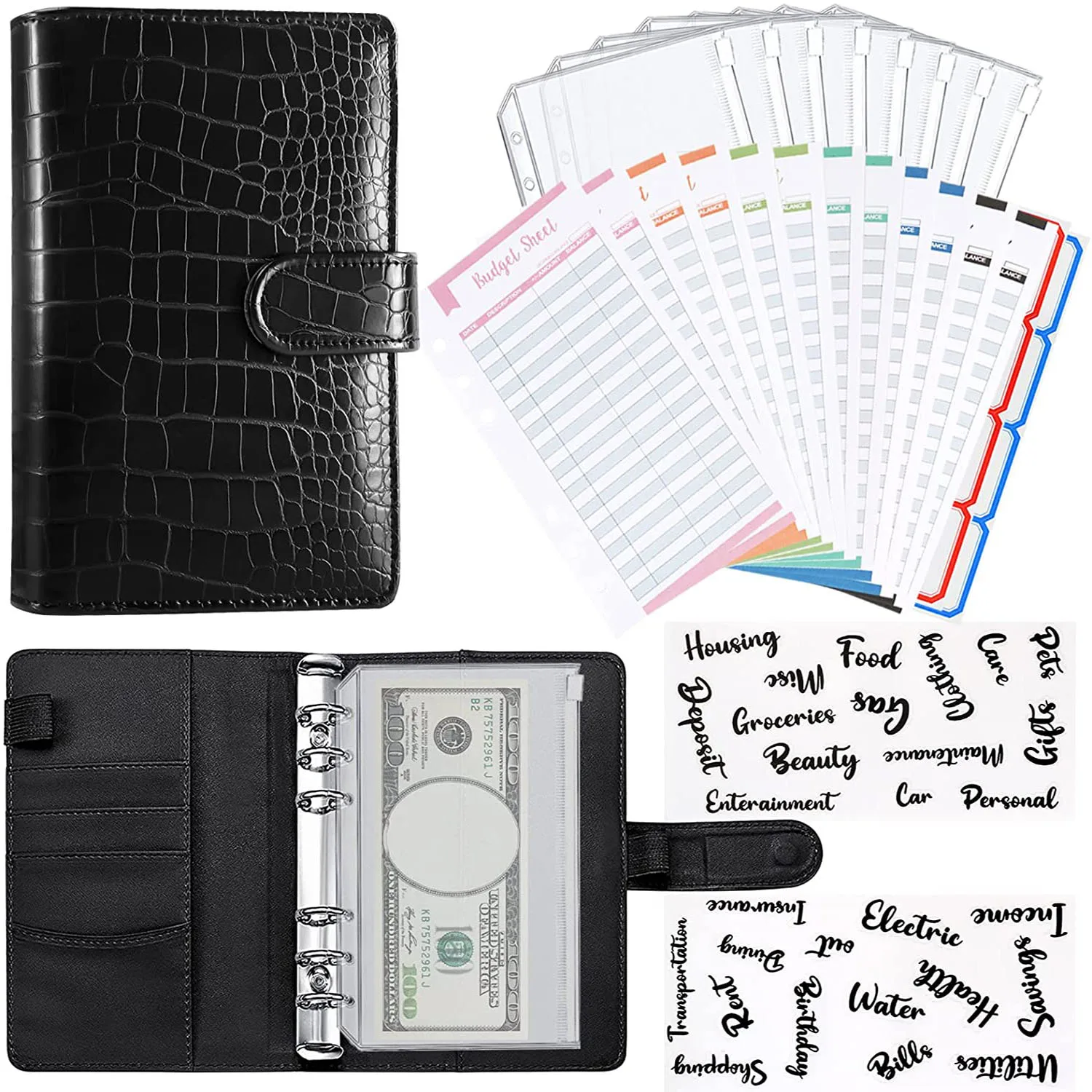 

Кожаный Блокнот A6, ежедневник с карманами для канцелярских принадлежностей