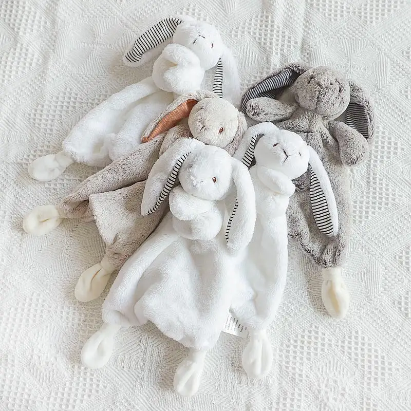 For Baby Lovely Stuffed Animal Toys Soft Rabbit Blankie For 