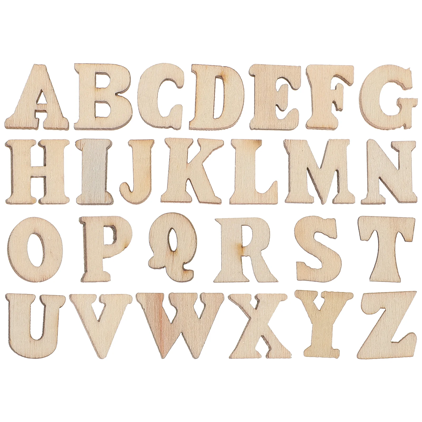 

Wooden Letters Wood Slice Crafts Alphabet Craft Letter Unfinished Embellishments Slices Christmas Material Mini Diy English